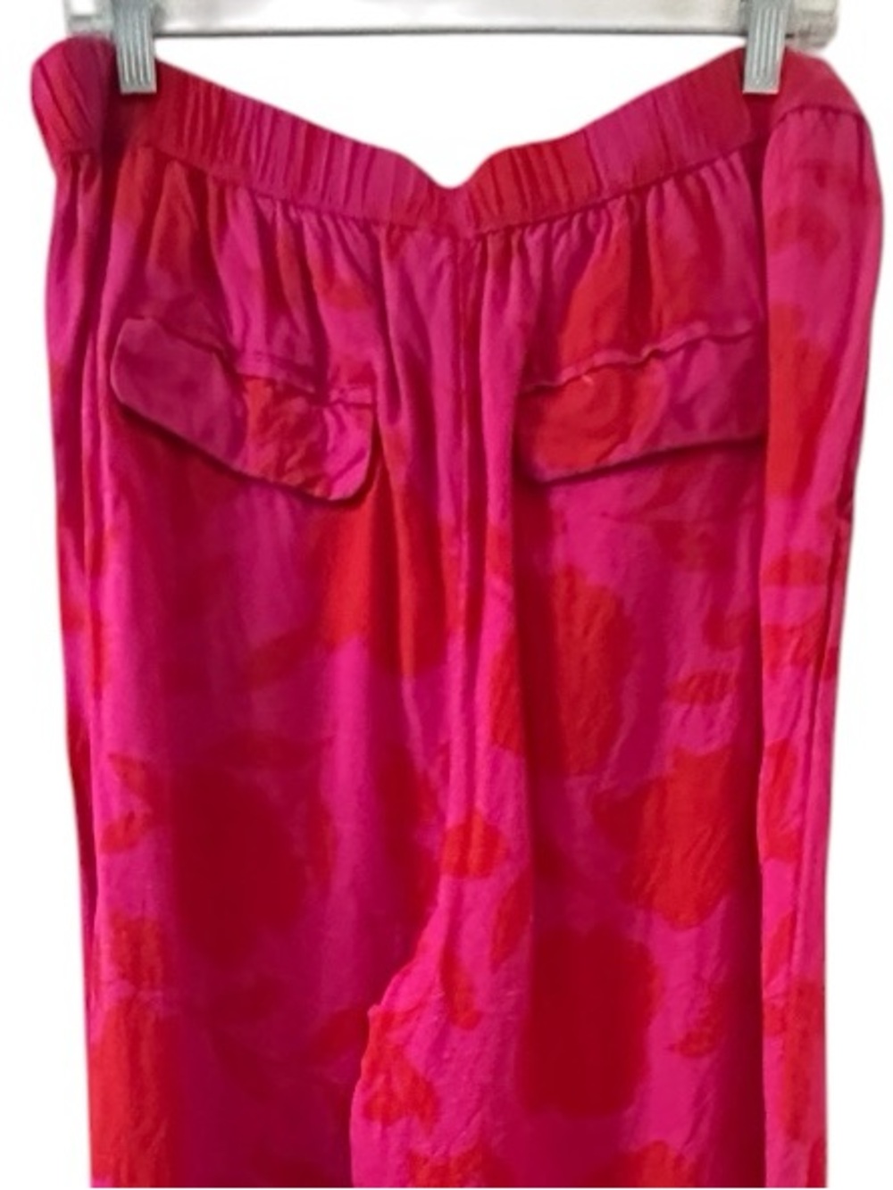 kate spade x Target Pink Red Floral Wide-Leg Linen Blend Pants XL - Picture 5 of 13